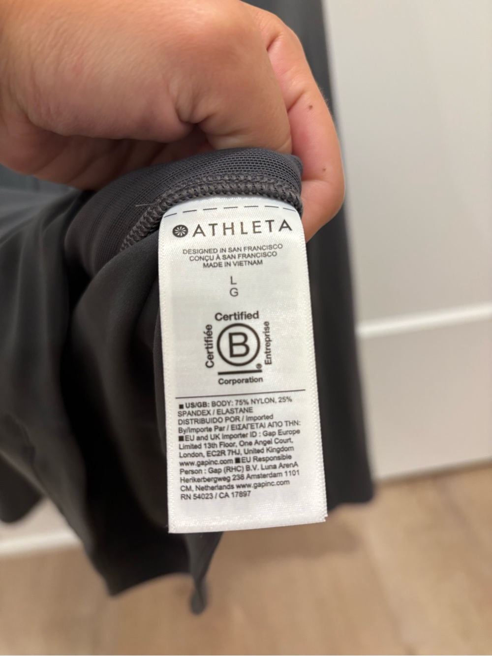 Athleta Salutation Jacket in Dark Grey Size Larger - Picture 4 of 8